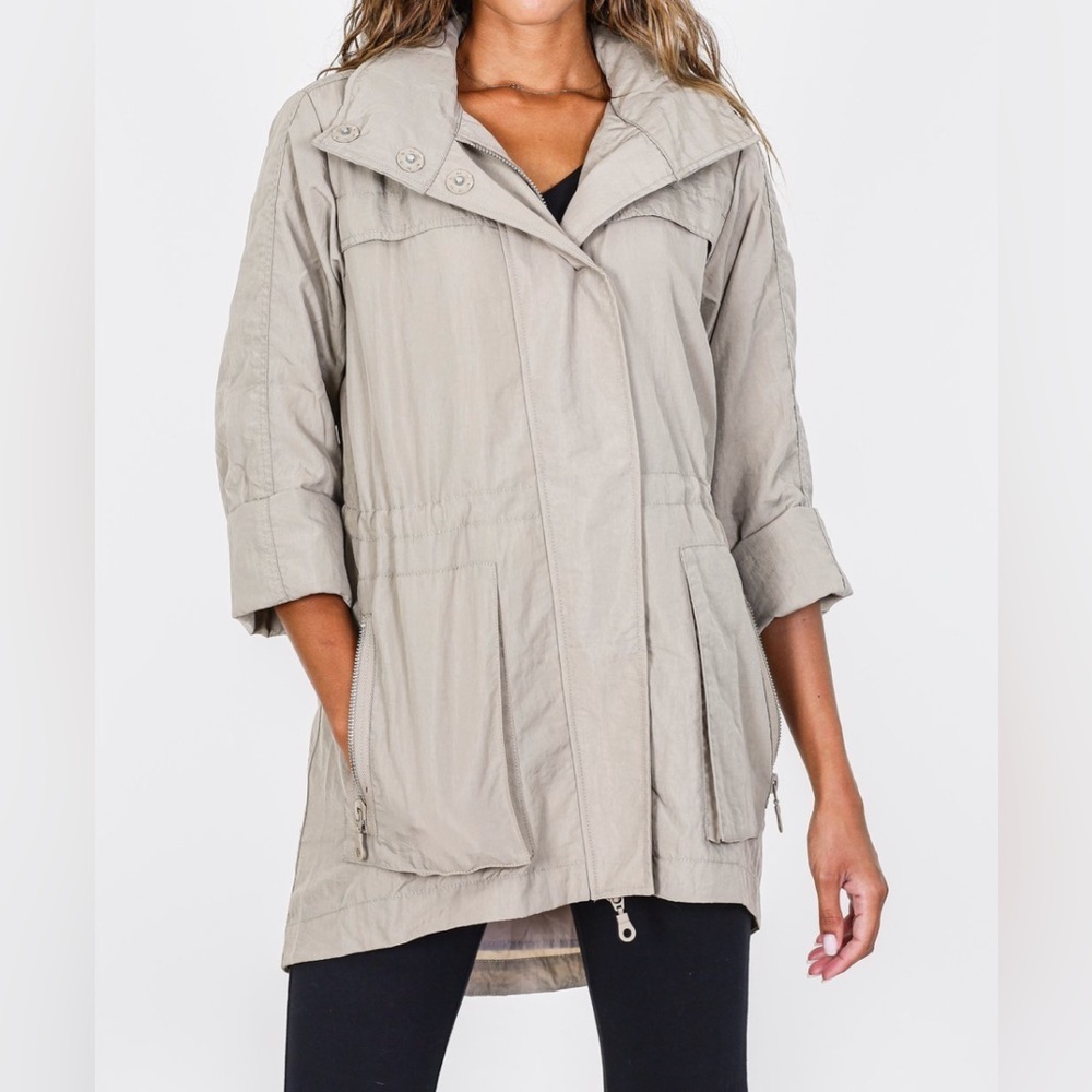 Anthro Millard Fillmore MF-13 Anorak Jacket Navy Hooded Utility Coat Size XS - Picture 16 of 16